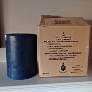 ***RARE Vintage PartyLite Blueberry Scented 6x8 3 Wick Candle